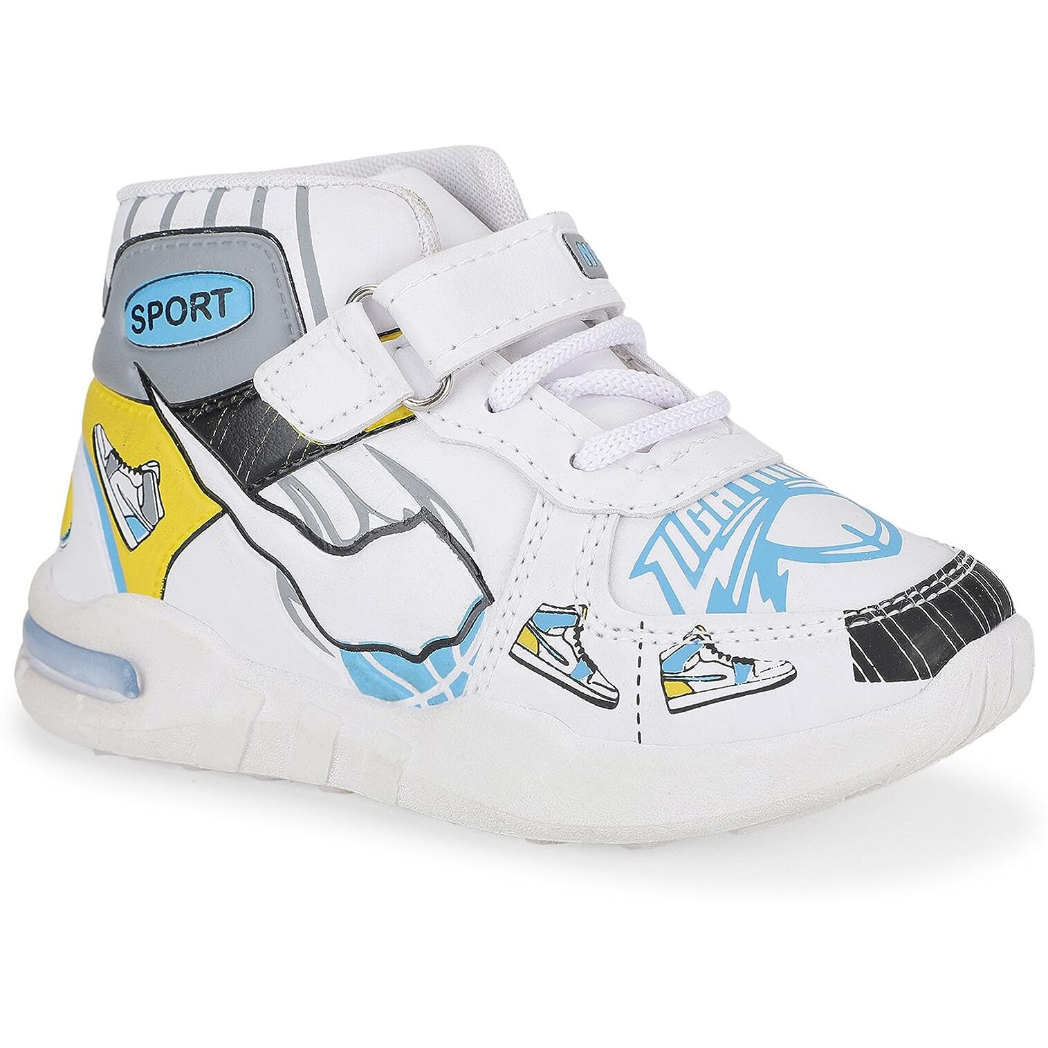 Neobaby Sneakers Shoes For Kids 12 Months To 5 Years Boys & Girls White