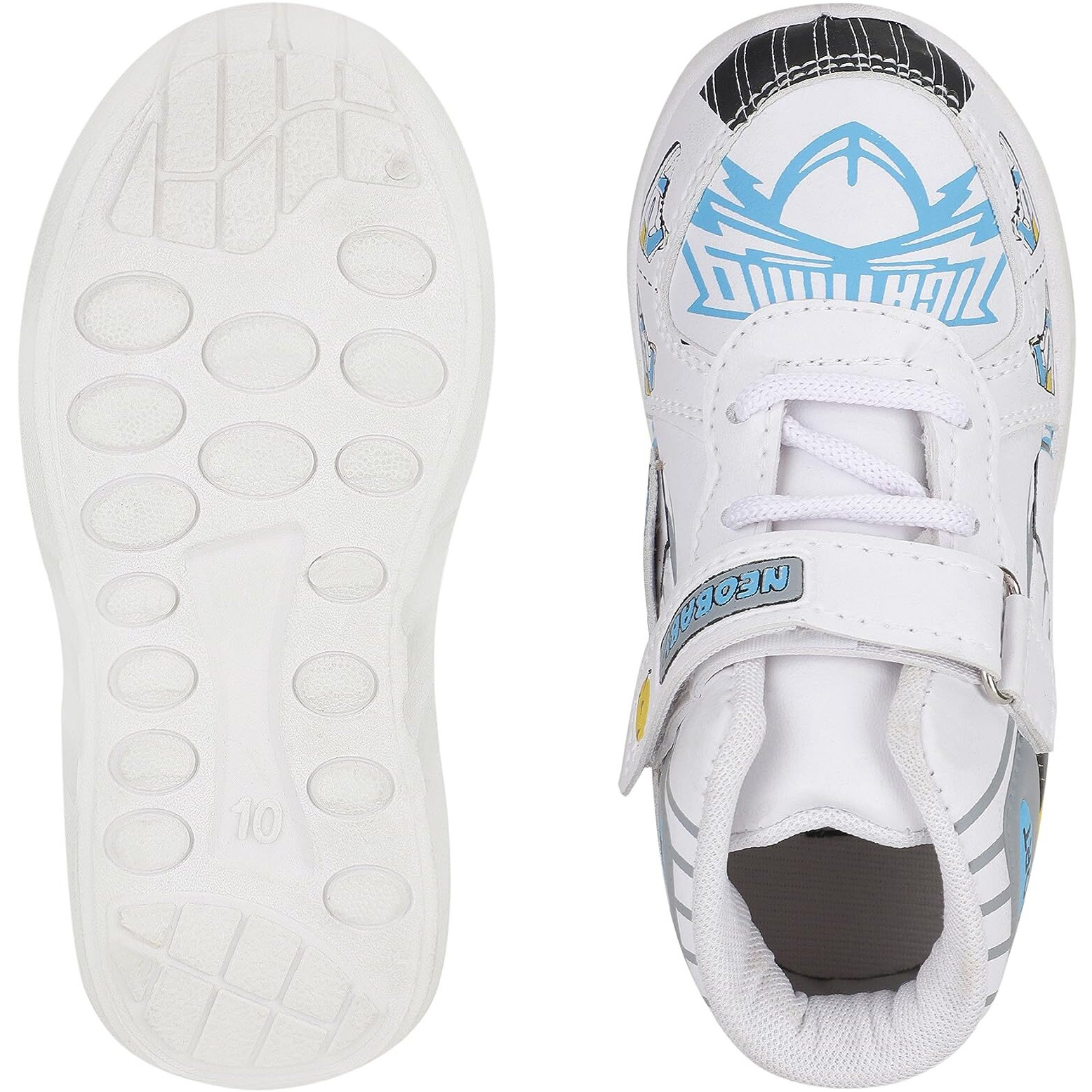 Neobaby Sneakers Shoes For Kids 12 Months To 5 Years Boys & Girls White