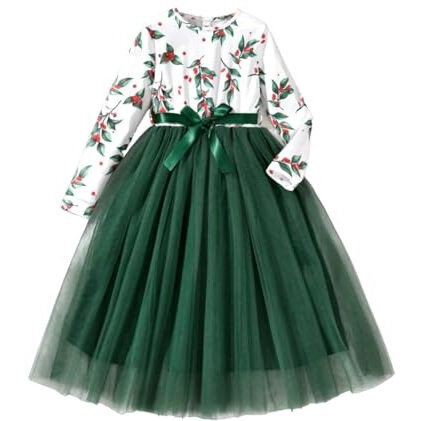 Tagas Baby-Girl's Satin Fit And Flare Knee-Length Frock (Kd-96_Green 7 Years-8 Years)