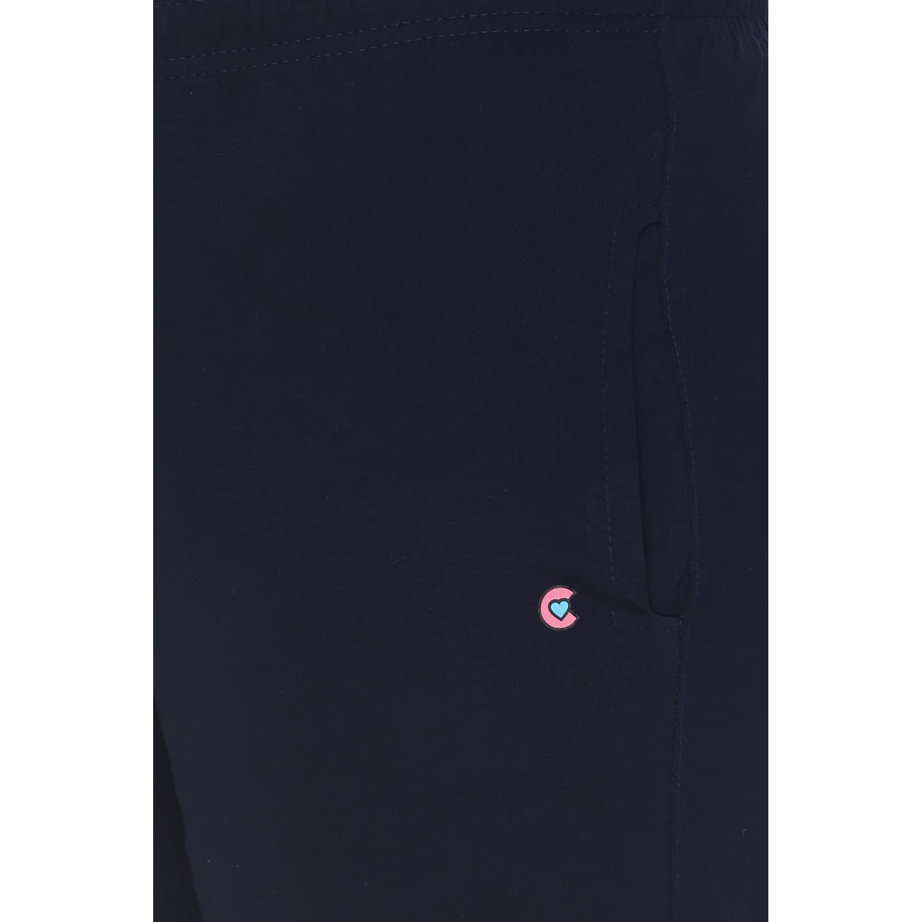 Cupid Women's Regular Fit High Rise Track Pants(Women Navy Blue Lower_M_Navy Blue_Medium)
