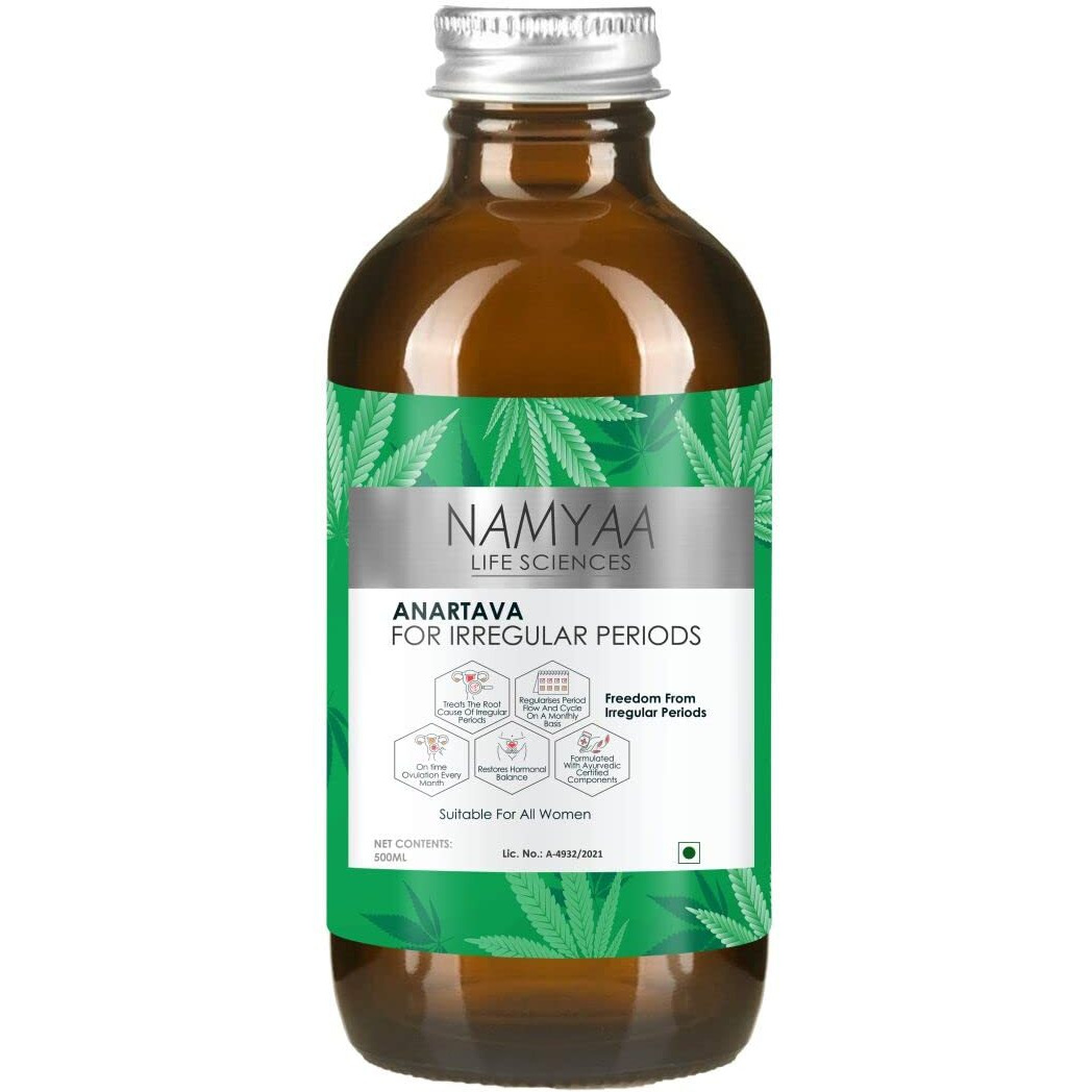 Namyaa Ayurvedic Formulation Anartava Syrup For Irregular Periods, 500 Ml