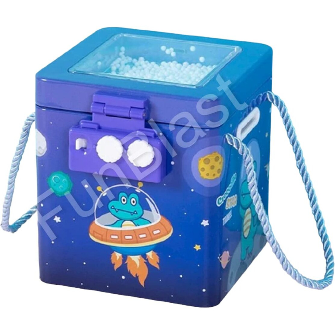 Funblast Piggy Bank-Coin Box For Boys,Money Bank With Password,Piggy Bank For Kids,Money Box For Kids,Coin Box With Password,Space Theme Return Gifts For Kids,Best Return Gifts For Kids-Blue,Dinosaur