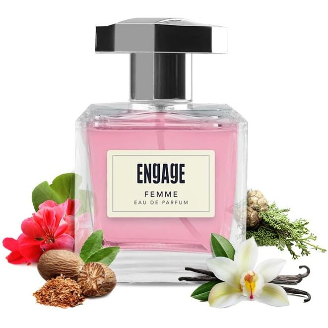 Engage Femme Eau De Parfum For Women, Citrus And Floral Fragrance Scent, Skin Friendly Perfume For Women, 100Ml
