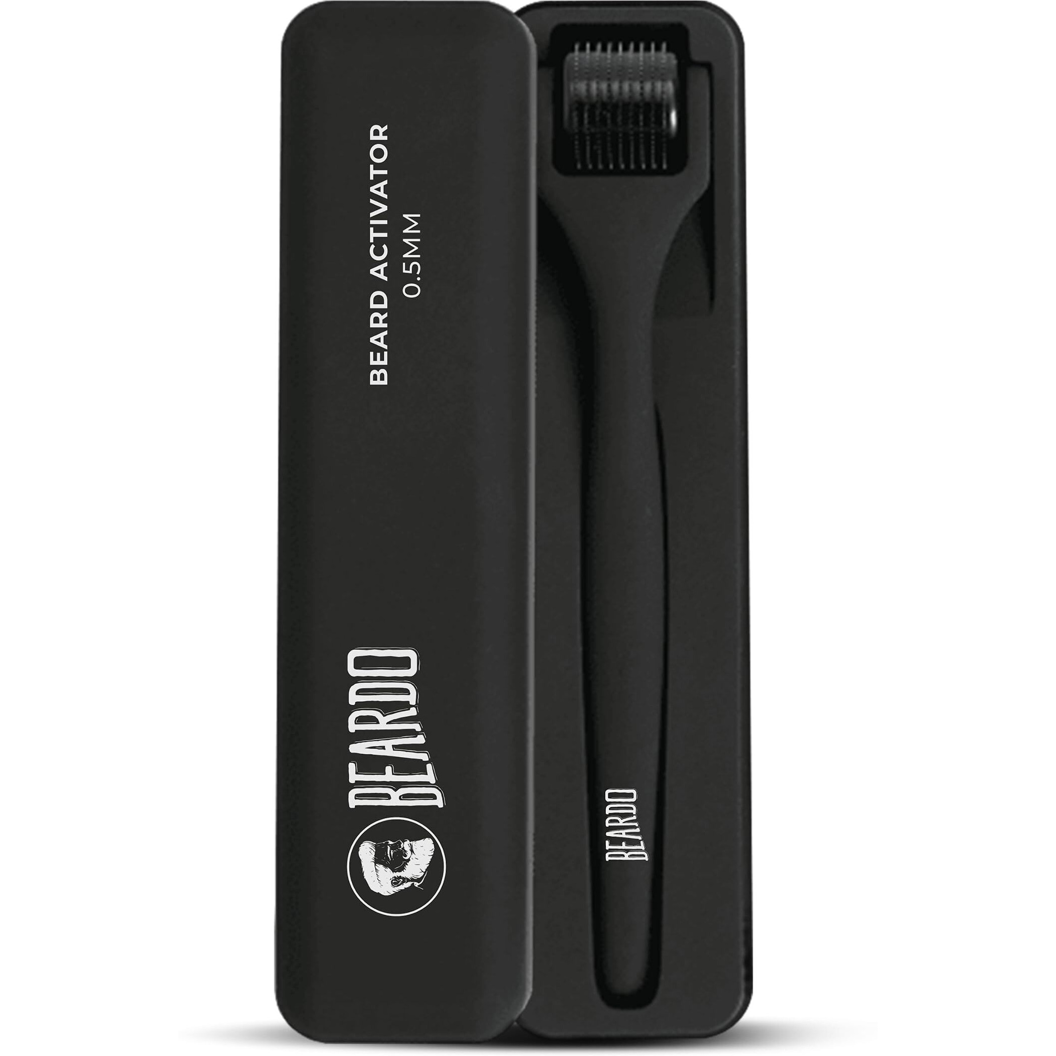 Beardo Beard Activator Derma Roller For Men, 540 - 0.5Mm Chromium Needles, Stimulates Hair Growth | Follicles Activation | No Patchy Beard With Hair Growth Derma Roller