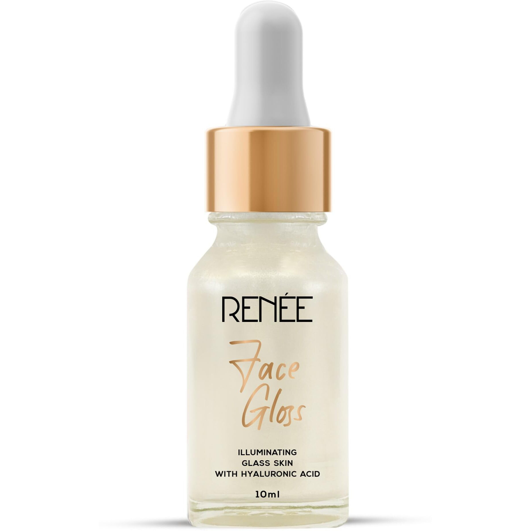 Renee Face Gloss Highlighting Strobe Serum For Glass Skin, Hyaluronic Acid Hydration & Illumination, Paraben-Free, Vegan, Lightweight, Non-Greasy Hydrating Serum For Radiant, Dewy Skin