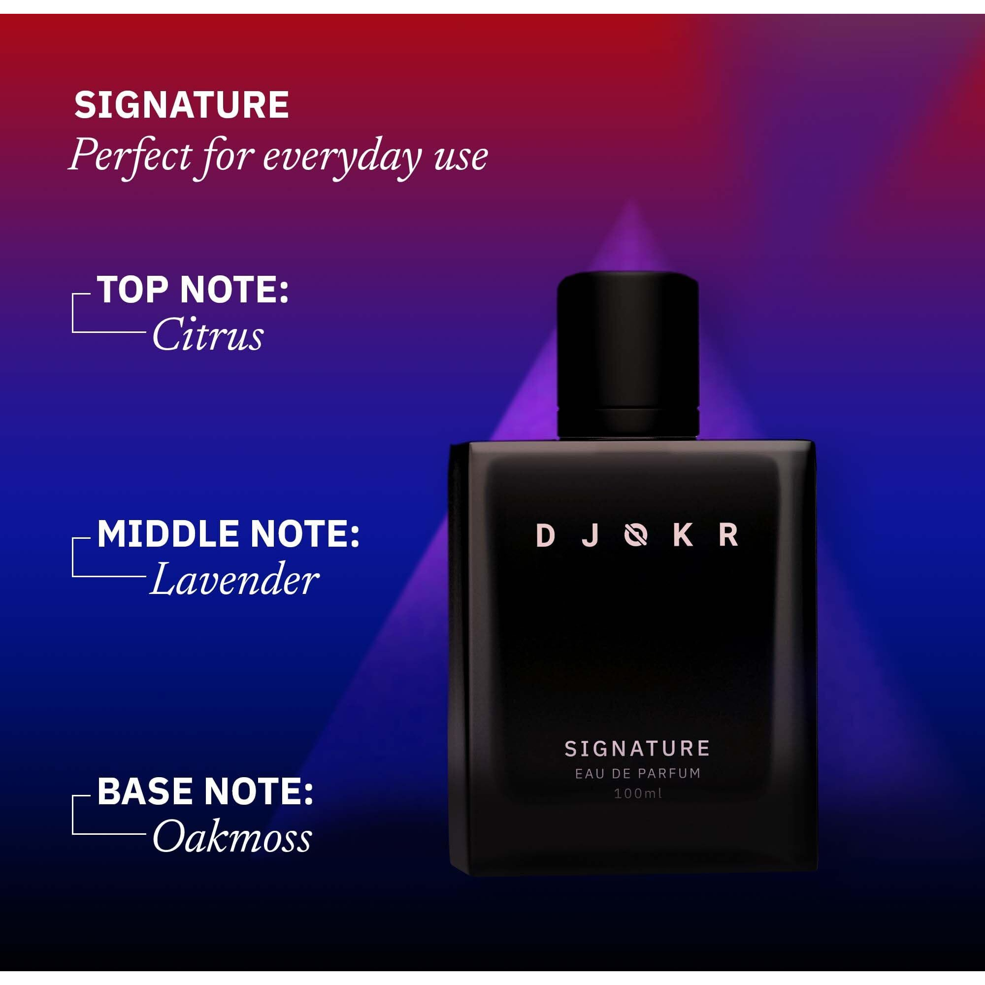 Djokr Signature Perfume For Men 100 Ml | Eau De Parfum | Premium Luxury Long Lasting Fragrance Spray