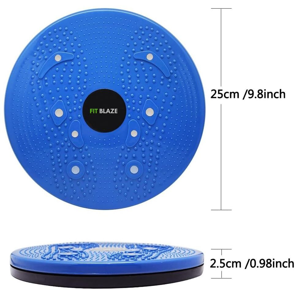 Fitblaze Tummy Twister Waist Board Body Shaping Twisting Boards Abdominal Abs Exerciser Body Toner For Men And Women (Blue)