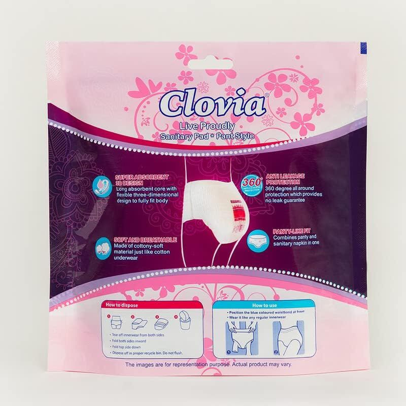 Clovia Heavy Flow Disposable Period Panties For Sanitary Protection (Pack Of 5)
