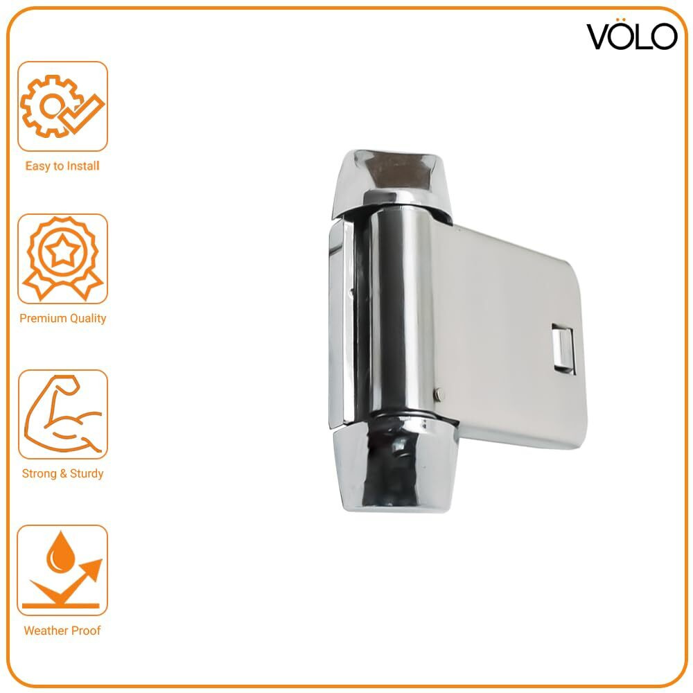 Volo Helix Door Closer, Spring Action Type, Door Closer For Wooden Door, For Residential/Commercial Purpose For Light Weight & Pvc Door (Ss)