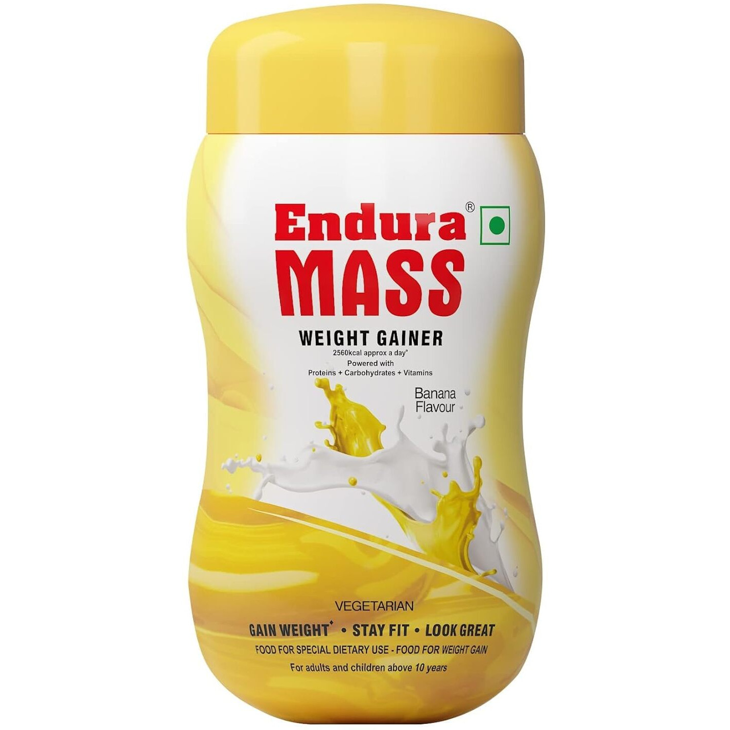 Endura Mass Weight Gainer Powder 500G Banana Flavour | Unique Blend Of 3 Sources Of Protein, Carbs, Vitamins & Essential Minerals | Ideal For Children Above 10 Years, Men, Women & Athletes