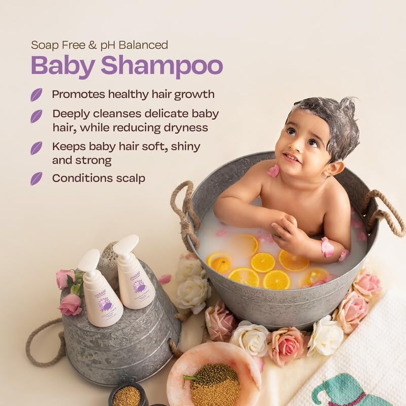 Maate Baby Shampoo (250 Ml) | Deep Cleanses, Nourishes Scalp & Hair | With Ayurvedic Herbs Like Shikakai & Amla | Baby Shampoo For Kids 0-12 Years | Baby Hair Shampoo | Tear Free & Chemical Free