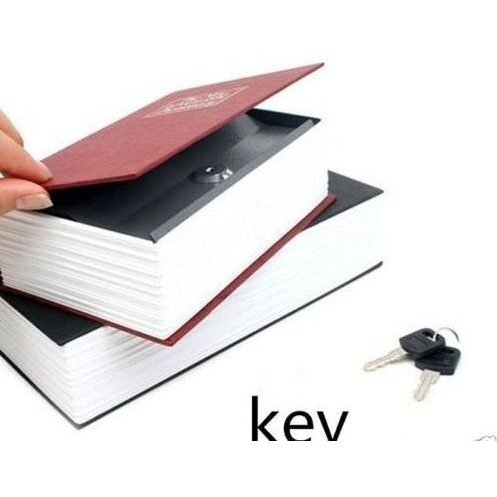 Gnexin Metal Hidden Secret Book Safe Security Dictionary Jewelry Locker Vault Box, Random, Assorted