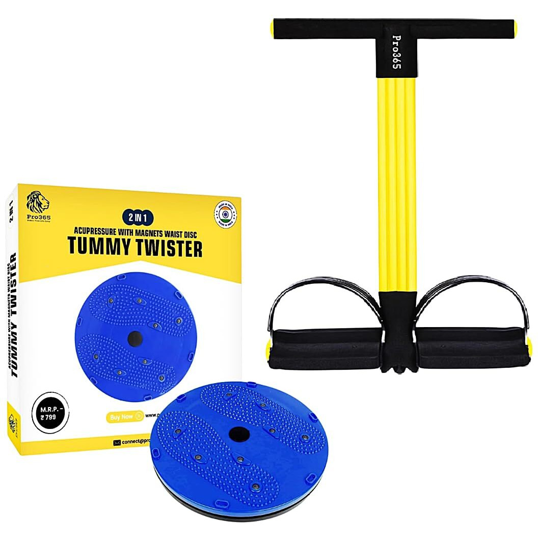 Pro365 Waist Disc Acupressure & 4 Tubes Tummy Trimmer Combo