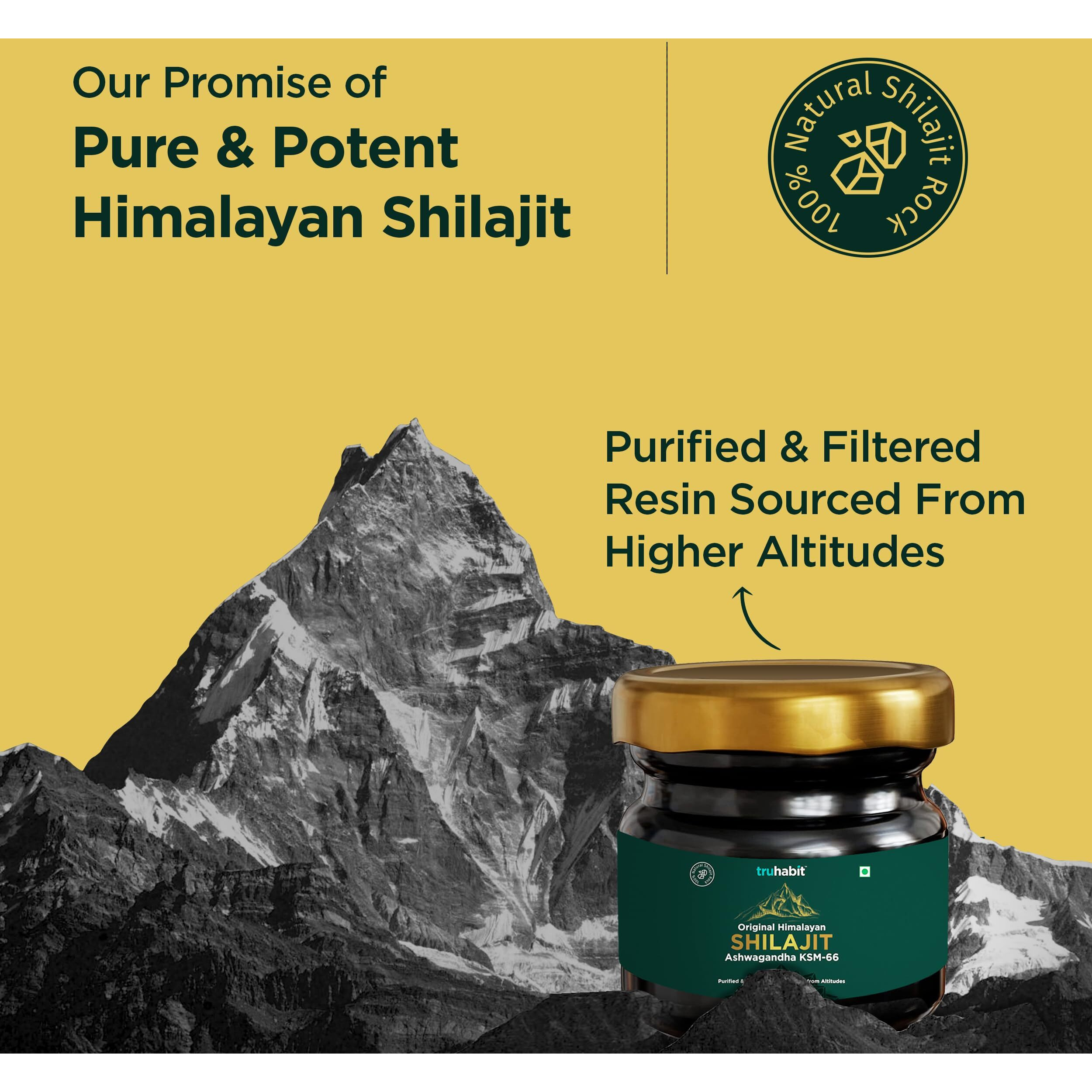 Truhabit Original Himalayan Shilajit, Shilajeet Original, Silajit For Man/Woman (20G), Shilajit Original Resin, Silajit Original Himalayan Natural Stamina Booster (Sj Ashwa)