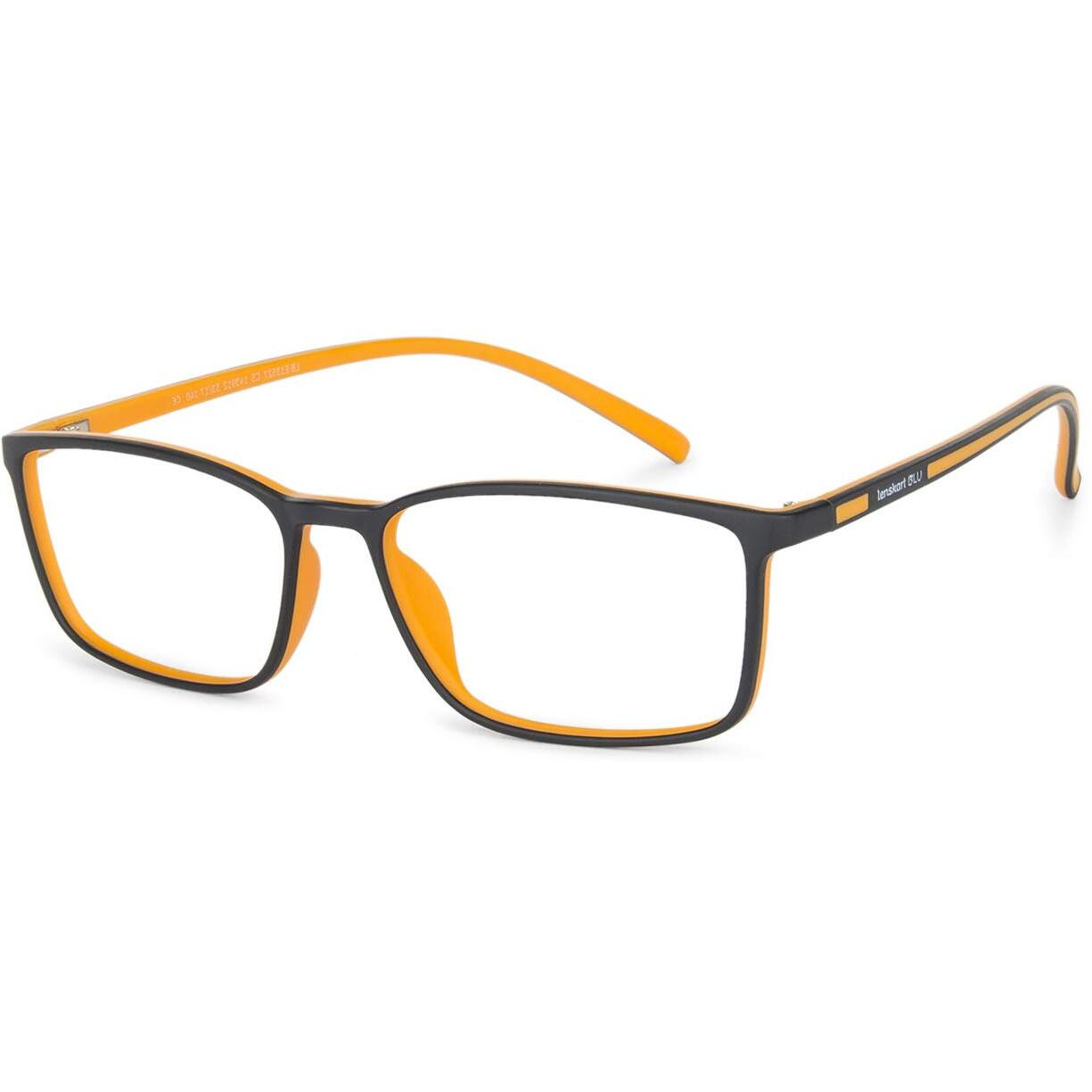 Lenskart Blu | Zero Power Blue Cut Computer Glasses | Gaming Glasses | Anti Glare, Lightweight & Blocks Harmful Rays | Uv Protection Specs | Men & Women | Medium | Lb E13527