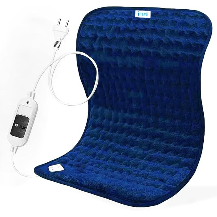Infi Orthopaedic Electric Heating Pad - Fast Heat Therapy Belt For Pain Relief, 3 Temperature Settings, Overheat Protection, Ideal For Lower Back, Knee, Shoulder, Cramps And Neck Pain, Medium Size