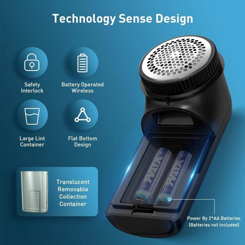 Ownair Mighty Lint Remover For Clothes | Lint Remover | Portable Lint Remover | Fabric Shaver | Lint Removal For Clothes | Fabric Shaver | 2 Aa Battery Powered | 1 Year Warrenty