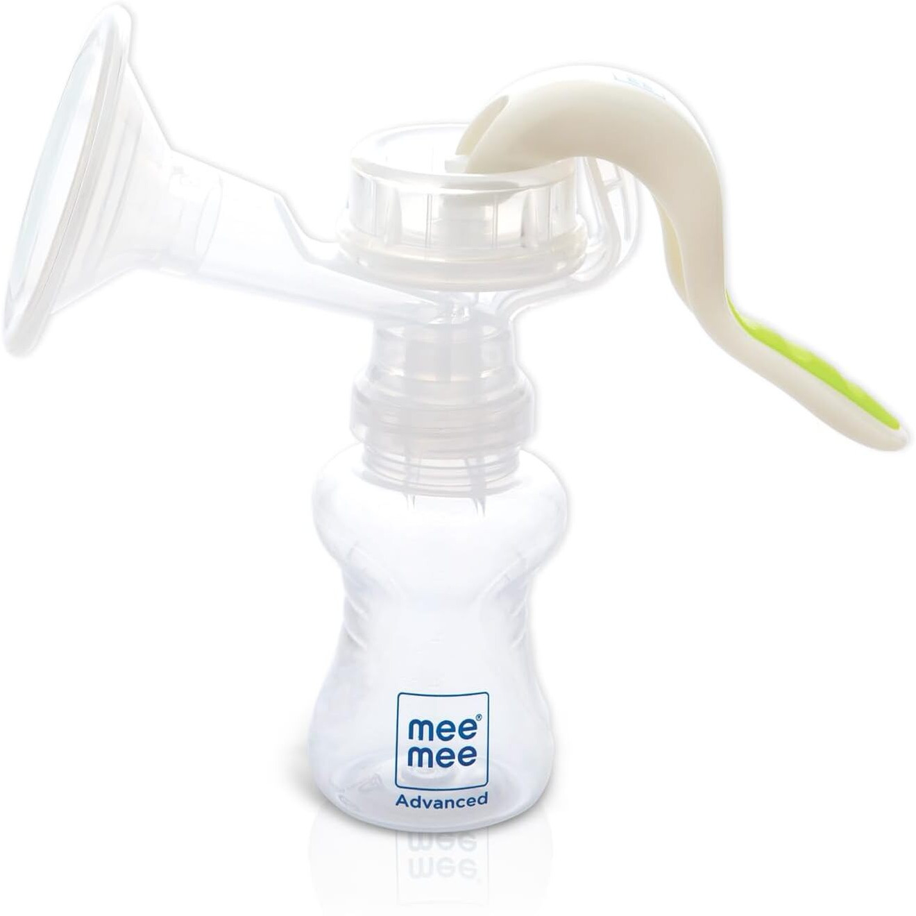 Mee Mee Manual Breast Pump 150 Ml | Breast Pump For Feeding Mothers | Bpa-Free, Soft Silicone Shield | Portable & Easy To Clean With Overflow Preventer Silica Gel Cup