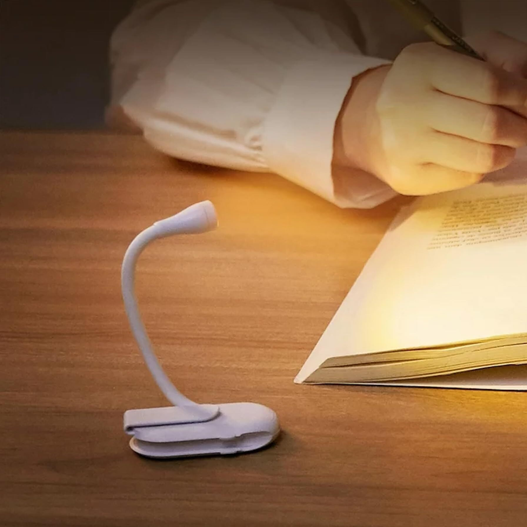 Nyrwana Study Lamp, Reading Light For Book, Book Light, Book Reading Light With Clip, Book Lamp, Book Light For Night Reading, Night Lamp For Study, Reading Lamp, 3 Modes, Portable - Led (White)