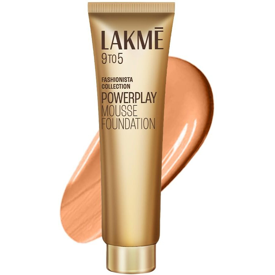 Lakm 9 To 5 Weightless Mousse Foundation, Rose Ivory (25 Gm) | Natural Matte Finish Foundation Cream | Mousse Long Lasting Foundation, All Skin Type