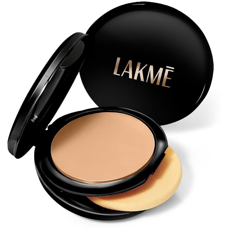 Lakm Absolute White Wet & Dry Compact Powder, Golden Medium 03, Spf 25, Long Lasting Face Makeup For A Natural Glow -Foundation Powder For Women, 9 G