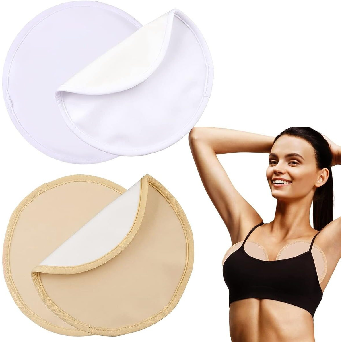 Hannea 4Pcs Castor Oil Pack For Breast, Reusable Organic Castor Oil Pack Wrap, Castor Oil Nursing Pads, Soft Flannel Castor Oil Breast Pads Nursing Pads For Comfort Relaxing Daily Use