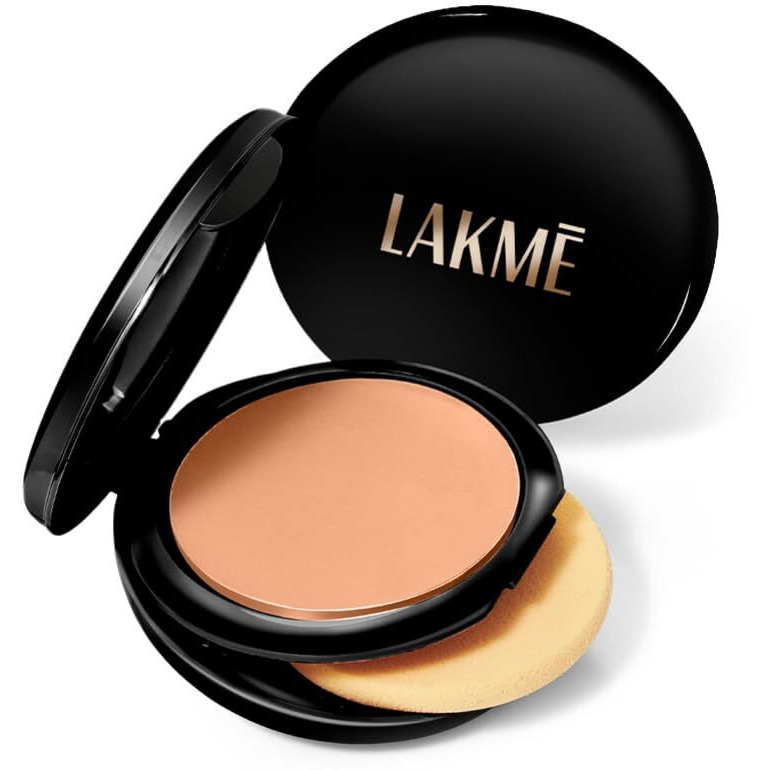 Lakm Showstopper Collection Unreal Dual Cover Pressed Powder, Rose Creme 02, 9 G - Oily, Natural