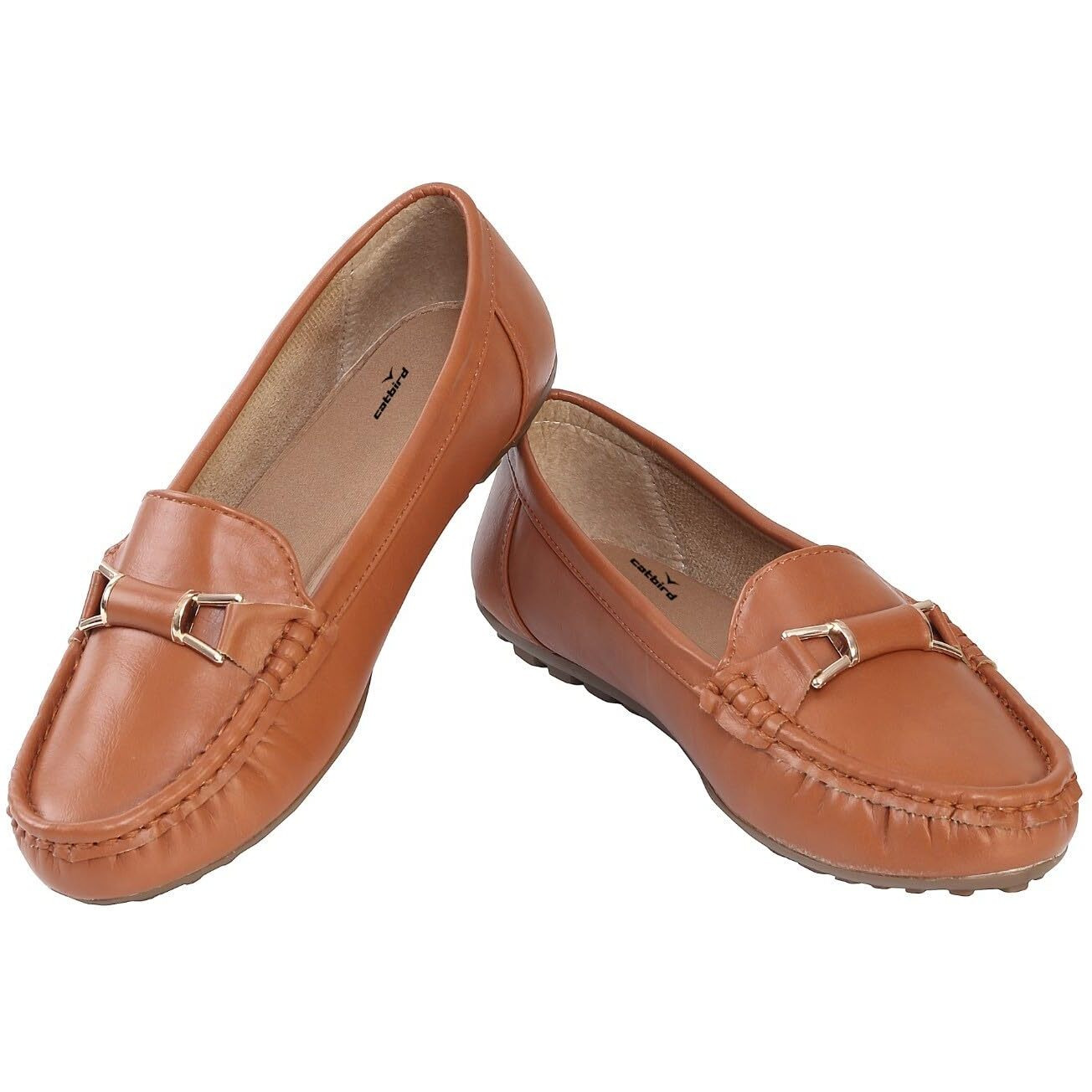 Catbird Women's Beige Handmade Classic Design Loafers Shoes 6 Uk