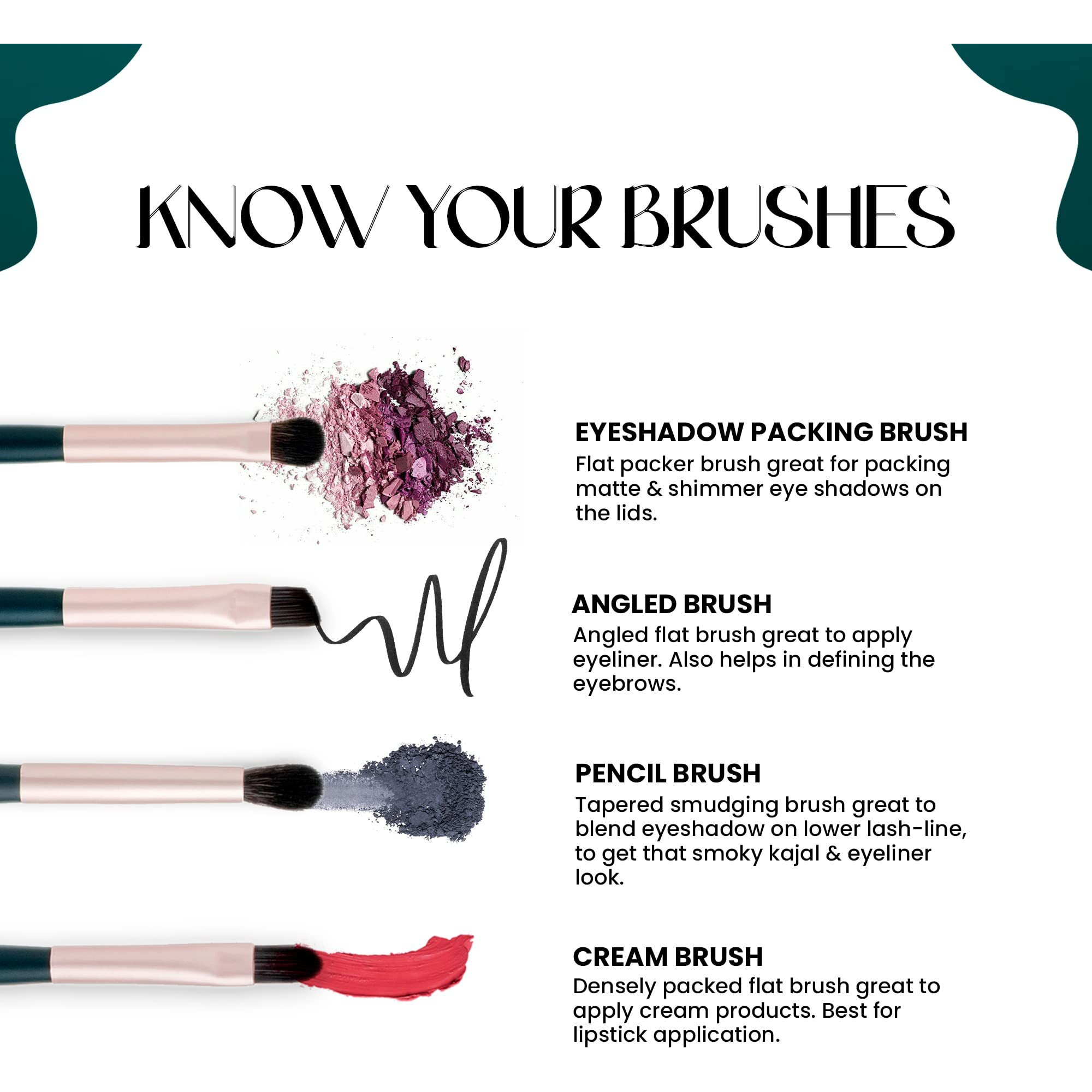 Mars Tools Of Titan Brush Set Of 8 With Holder | Face Makeup Brush Set With Ultra Soft Bristles (Pack Of 8)