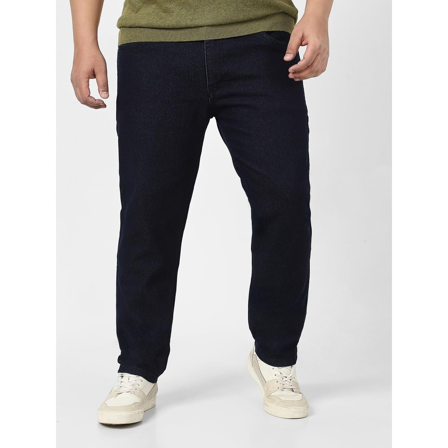 Urbano Plus Men's Dark Blue Regular Fit Denim Jeans Stretchable (Plusepsjeanp-Dblu-42)