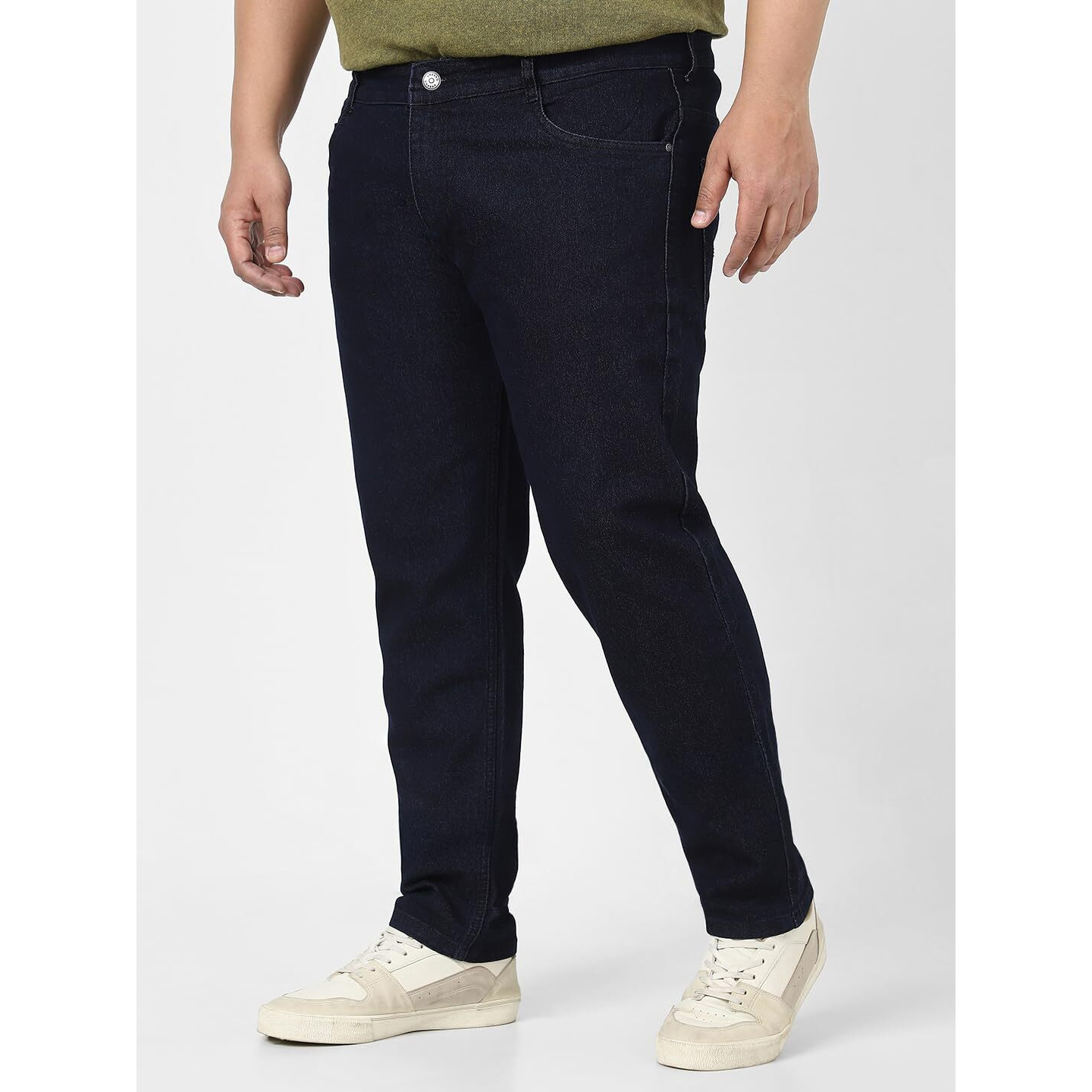 Urbano Plus Men's Dark Blue Regular Fit Denim Jeans Stretchable (Plusepsjeanp-Dblu-42)