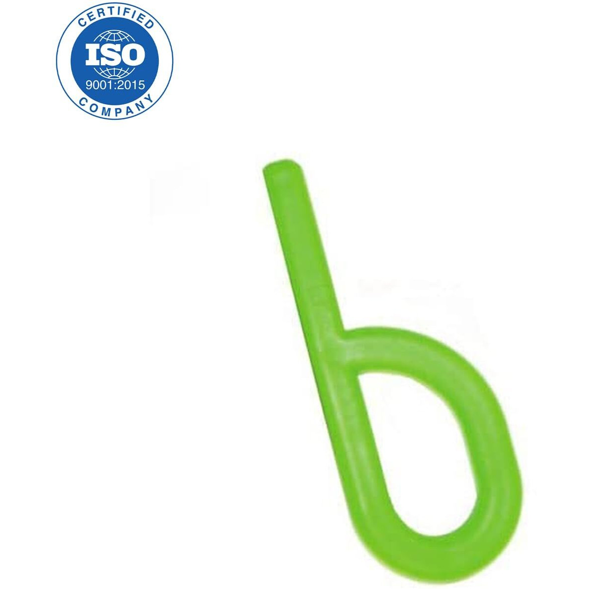 Safe-O-Kid Infant Silicone Speech Therapy Chewing Tube, Non-Toxic Biting Toy For Effective Oral Sensory Therapy, P-Shape Chewy Tube For Autism- (Green Pack Of 2)