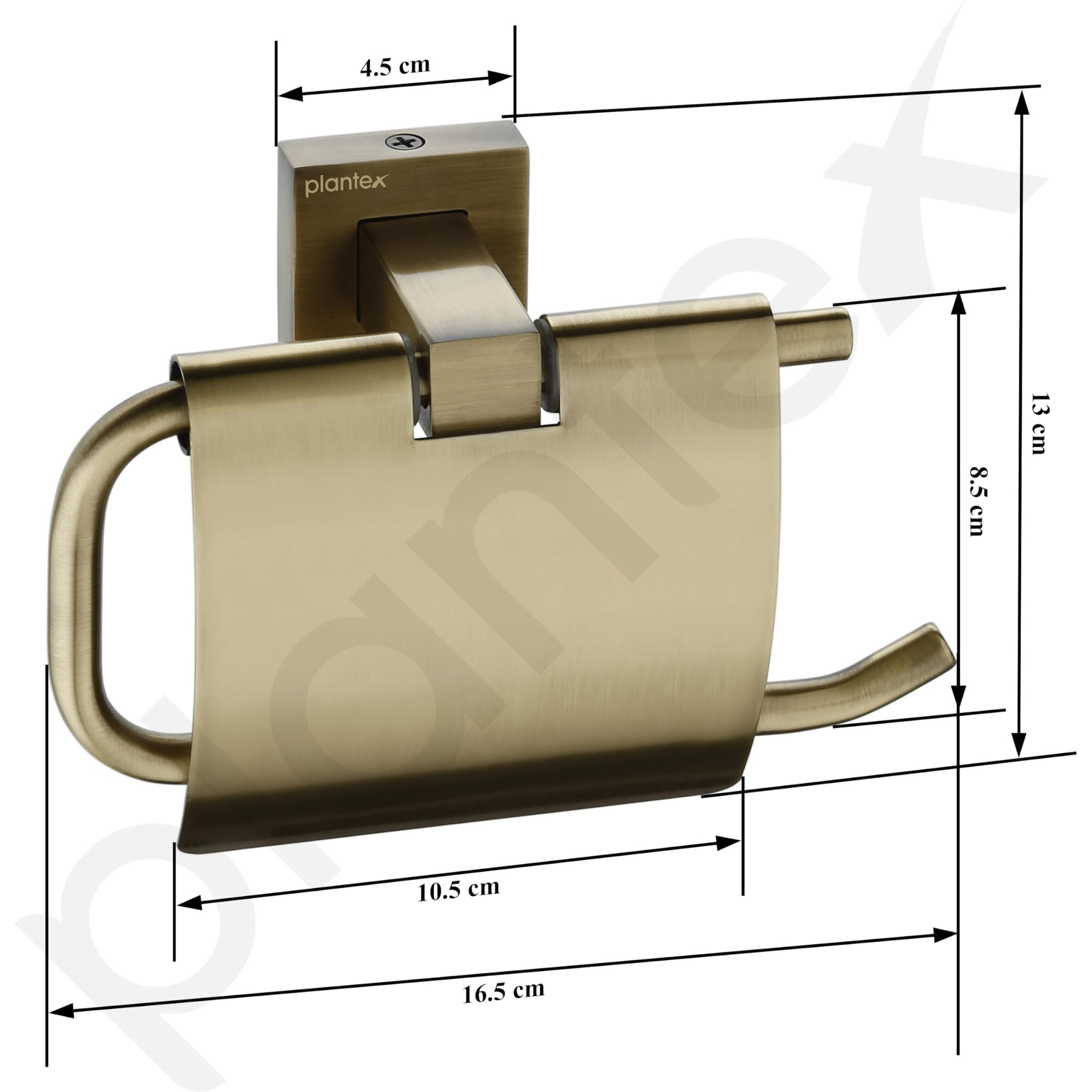 Plantex 304 Grade Stainless Steel Tissue Paper Roll Holder/Toilet Paper Roll Holder For Bathroom Accessories - Splash (Antique)