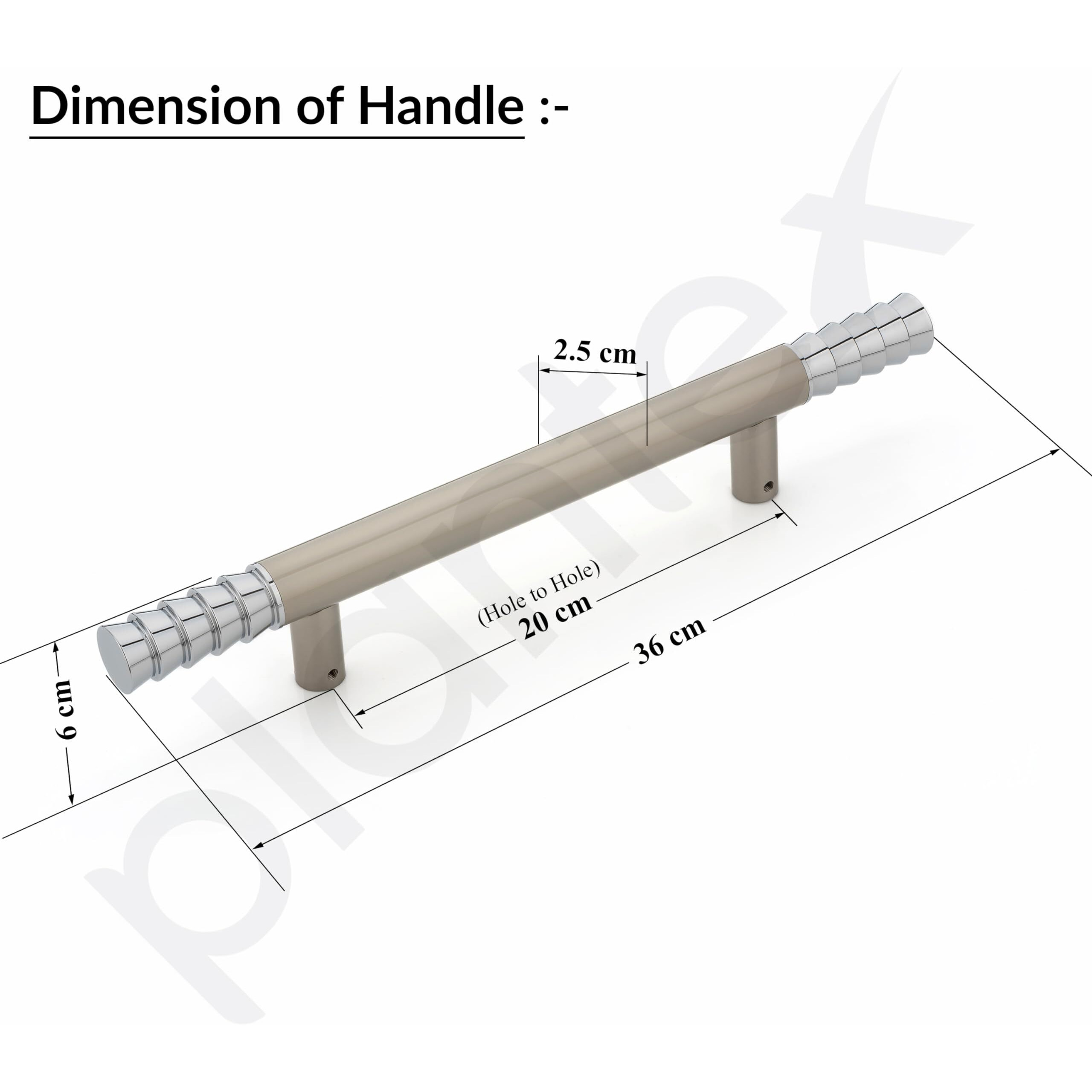 Plantex Satin White Lotus Main Door Handle For Pull And Push Operations (Model-103), Pull Handle - 3 Years Warranty