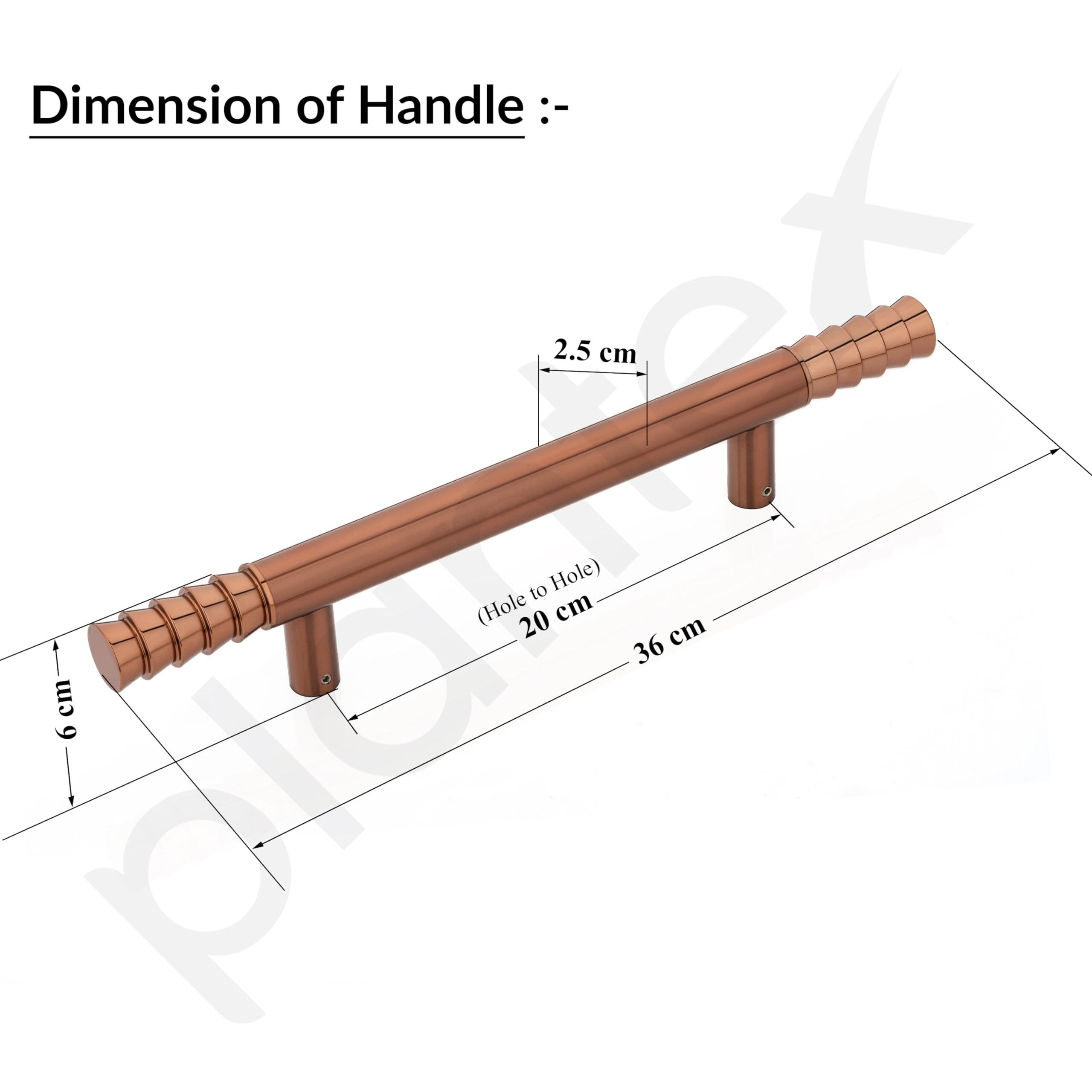 Plantex Stainless Steel Lotus Main Door Handle/Door Handles For Main Door/Wooden & Glass Door Handle (Rose Gold Finish), Pull Handle - 3 Years Warranty