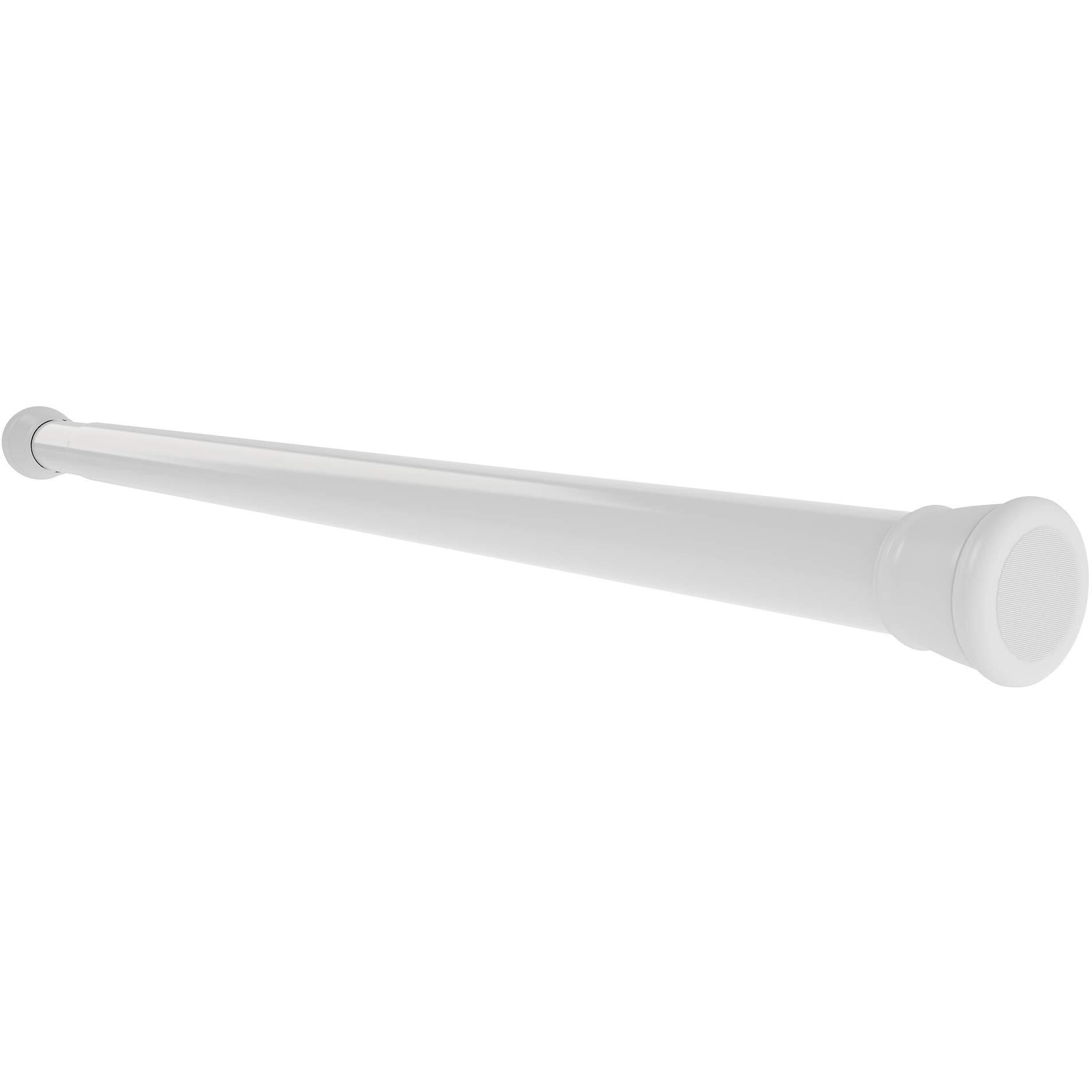 Story@Home - Shower Curtain Rod, Adjustable Curtain Rod, Tension Spring Installation (No Tools Needed), Sturdy & Rust-Proof Curtain Rod, 41-70 Inches, White | Curtain Rods No Drilling For Wall