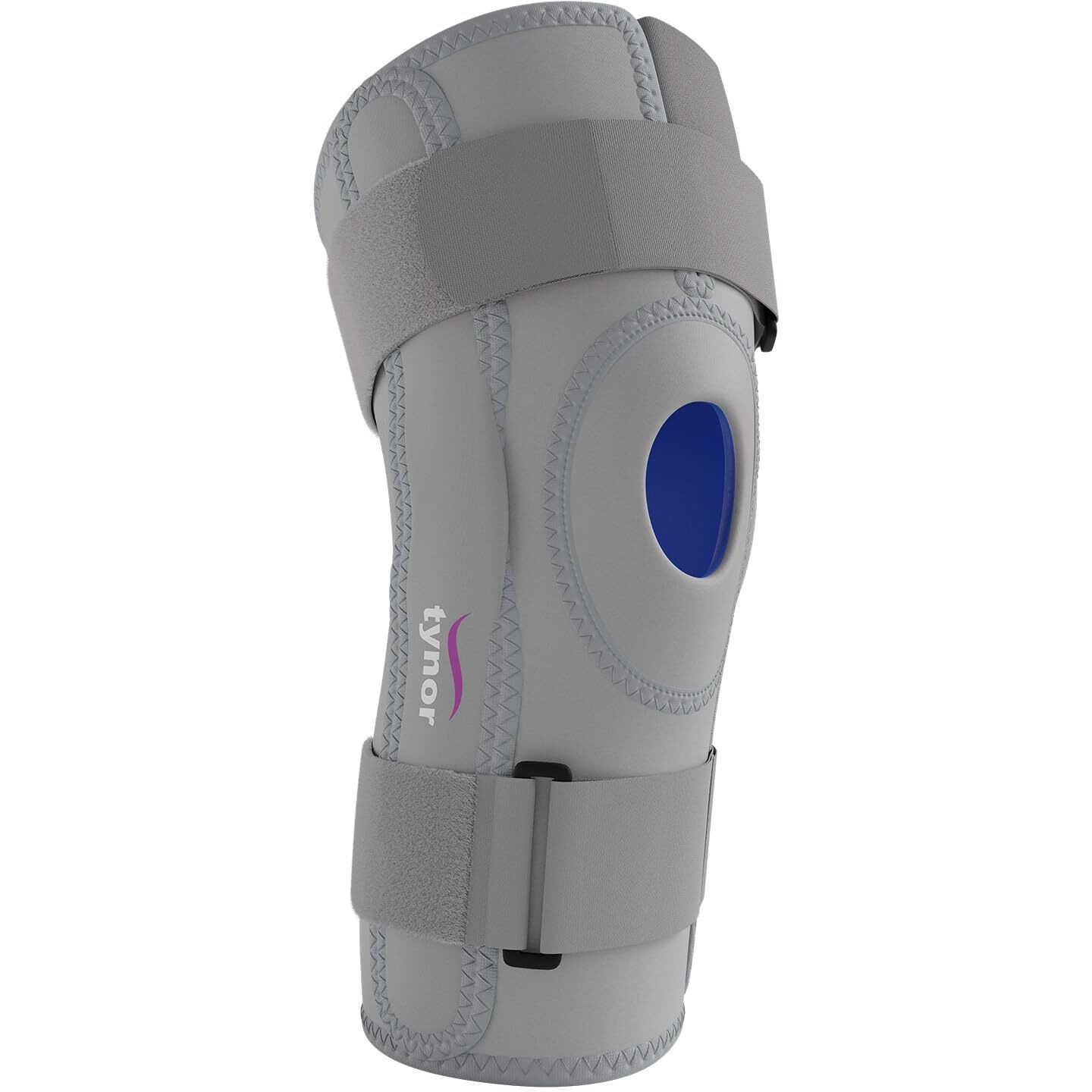 Tynor Knee Support Hinged (Neoprene), Grey, Large, 1 Unit