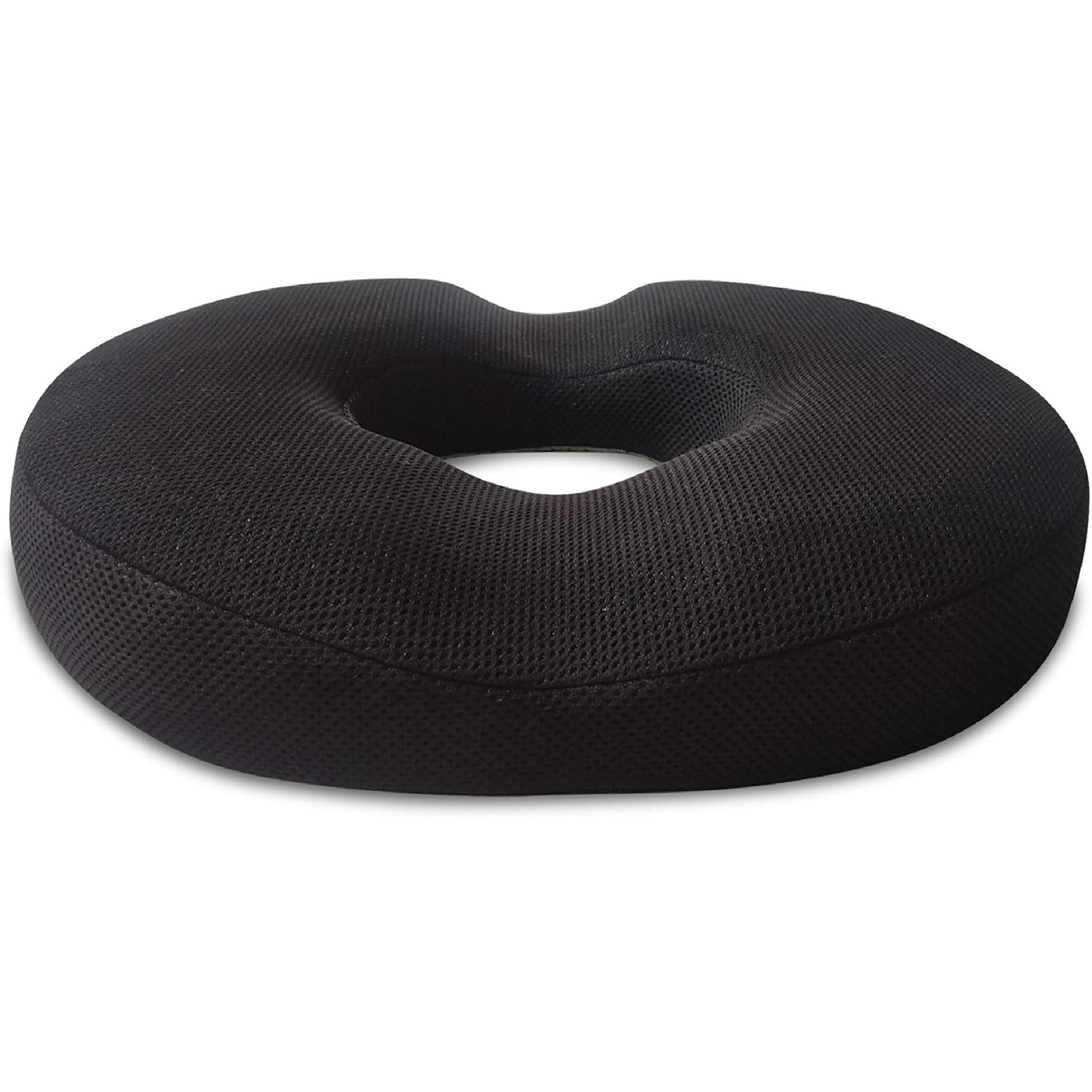 The White Willow Donut Pillow For Tailbone Pain-Coccyx Seat Cushion For Chair-Hemorrhoid & Piles Pillow-Car Seat Donut Cushion-Medium Firm Hr Memory Foam Orthopedic Coccyx Ring Pillow-Above 60Kg