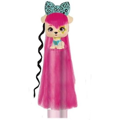 Fratelli I Love Vip Pets Series 1 | New Hair | Let's Dare | - Pups With Long Hair And 9 Accessories Including Styling Chair (Gwen)