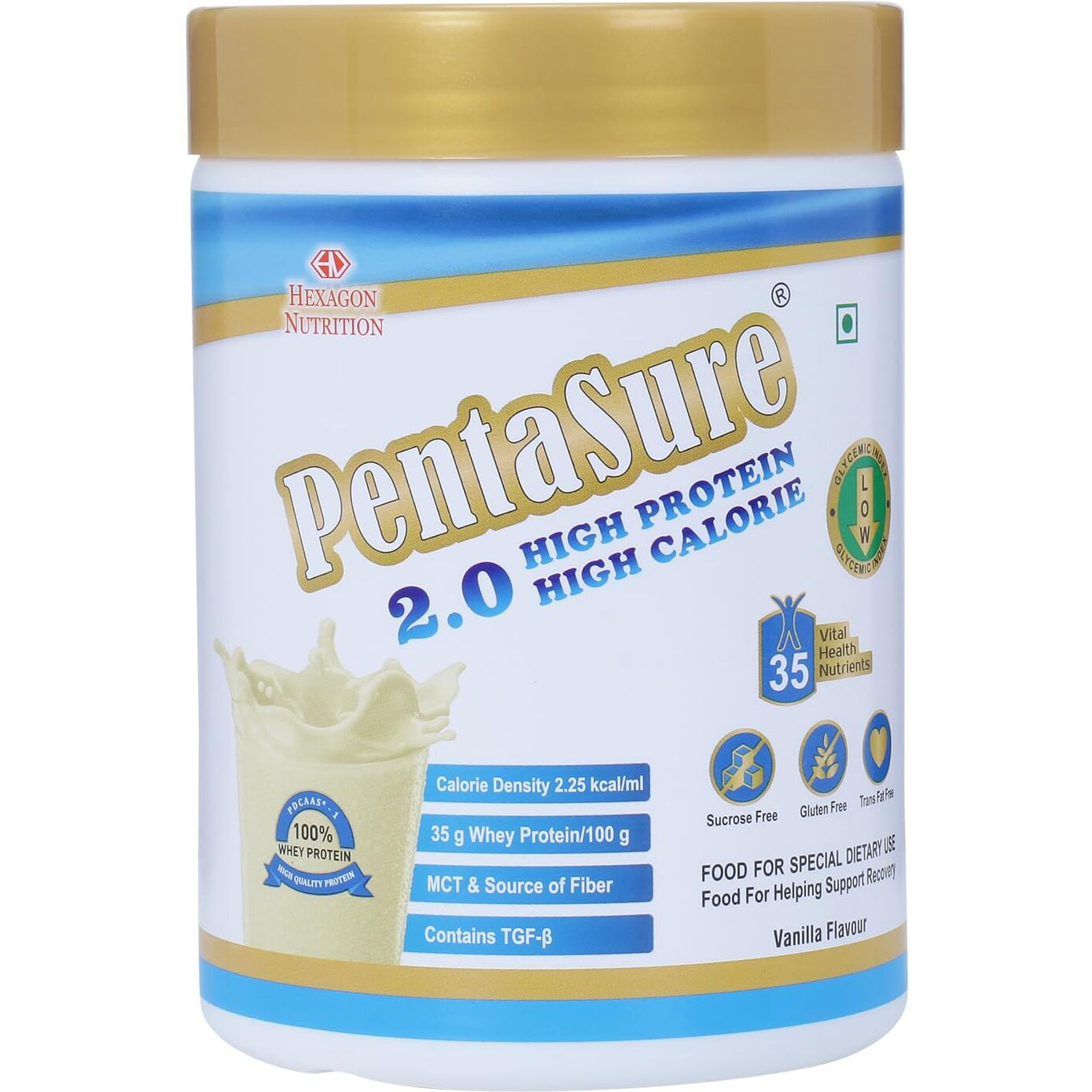 Pentasure 2.0 High Protein High Calorie Vanilla Flavour - Pack Of 400Gm