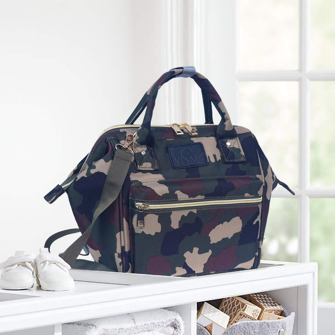 Vismiintrend Mini Diaper Bag Backpack For Mothers For New Born Baby Boy And Girl Products Carry & Travel | Mother, Maternity, Hospital | Gifts For Mom To Be | Customized | Small (Camouflage)