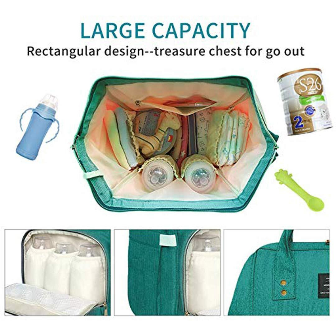 House Of Quirk Baby Diaper Bag Maternity Backpack (Jeep Green)