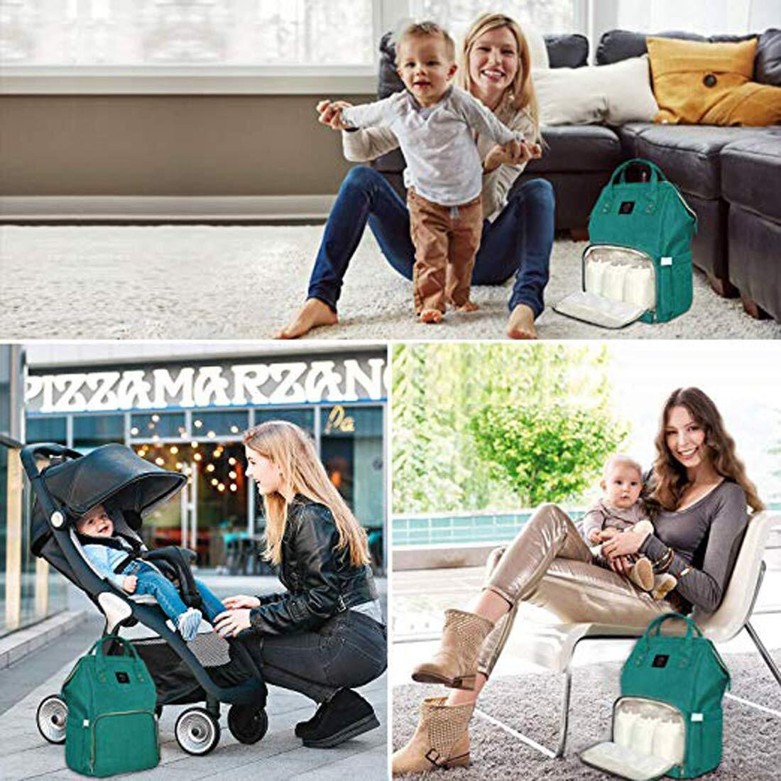 House Of Quirk Baby Diaper Bag Maternity Backpack (Jeep Green)