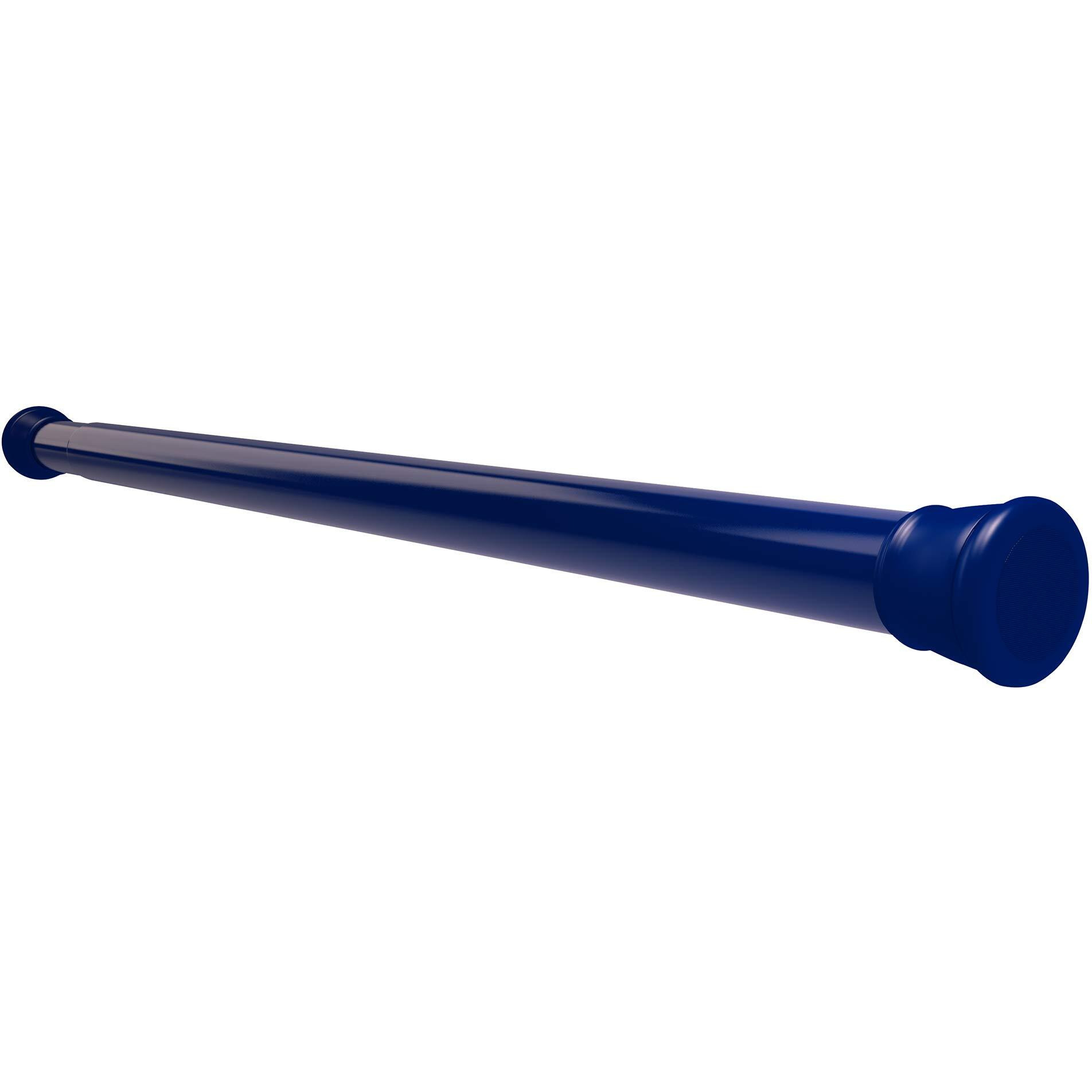 Story@Home- Shower Curtain Rod, Adjustable Curtain Rod, Tension Spring Installation(No Tools Needed), Sturdy & Rust-Proof Curtain Rod, 41"-70", Blue |Set Of 2| Curtain Rods No Drilling For Wall