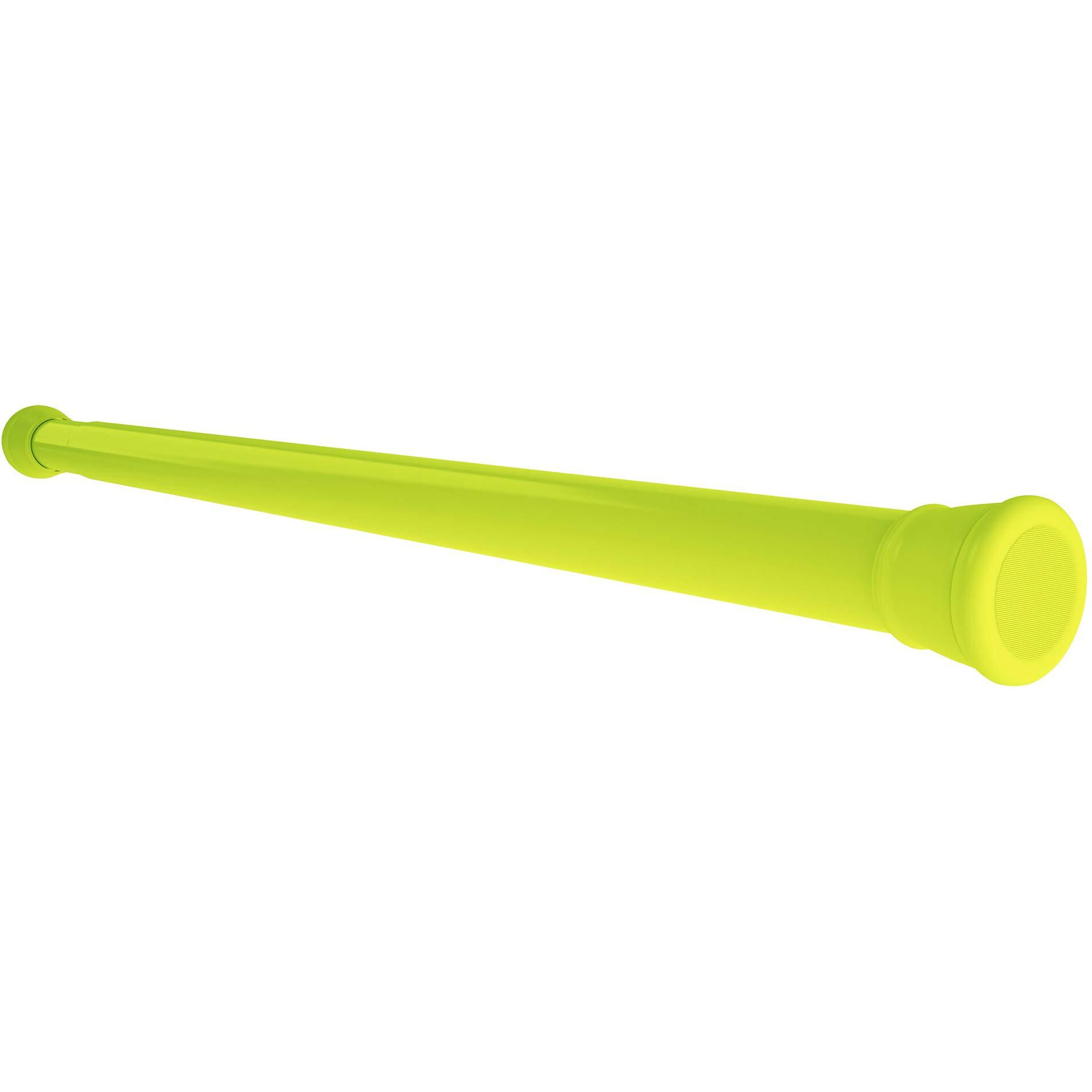 Story@Home- Shower Curtain Rod, Adjustable Curtain Rod, Tension Spring Installation(No Tools Needed), Sturdy & Rust-Proof Curtain Rod, 41"-70", Neon Green |Set Of 2| Curtain Rods No Drilling For Wall