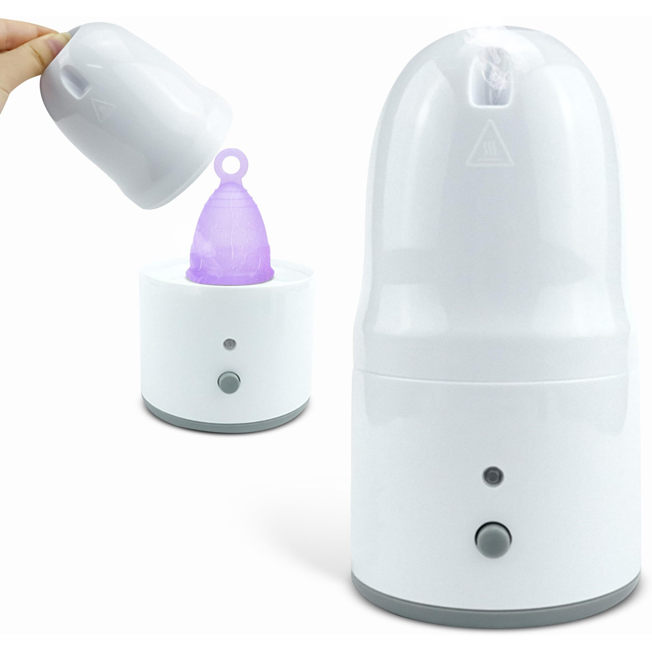 Azah Menstrual Cup Sterilizer | Portable Sterilizer For Menstrual Cup For Women & Girls | Clean Your Cup With Ease | Kills 99.9% Germs In 3 Minutes With Steam | Bpa Free & Auto Power Cut-Off
