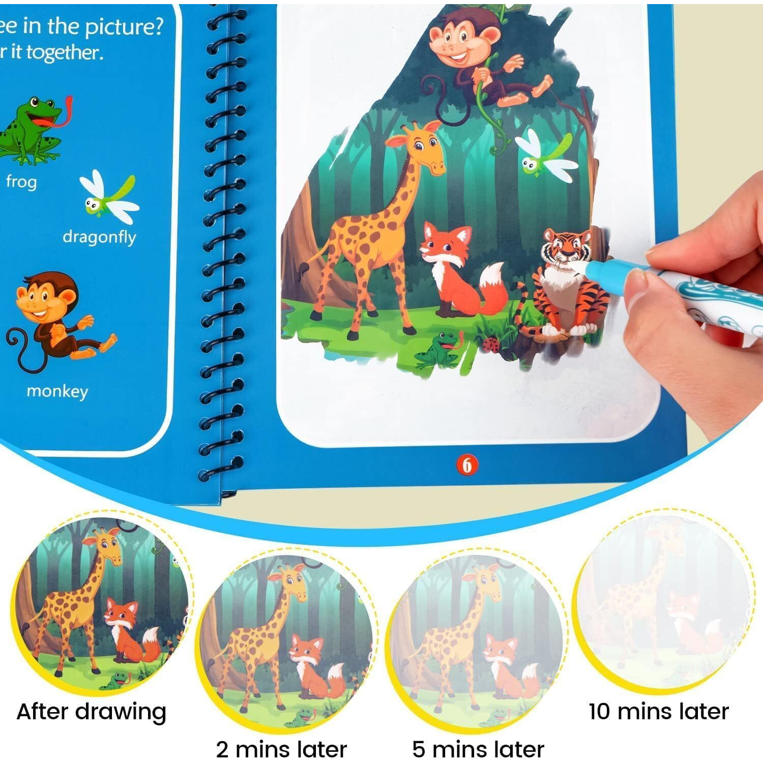 Kelumie Water Coloring Books With Kids Doodle Book Toys For 3 4 5 6 7 Return Gifts For Birthday, Kids Party Bulk-12 Set For Birthday Return Gifts (Pack Of 24)