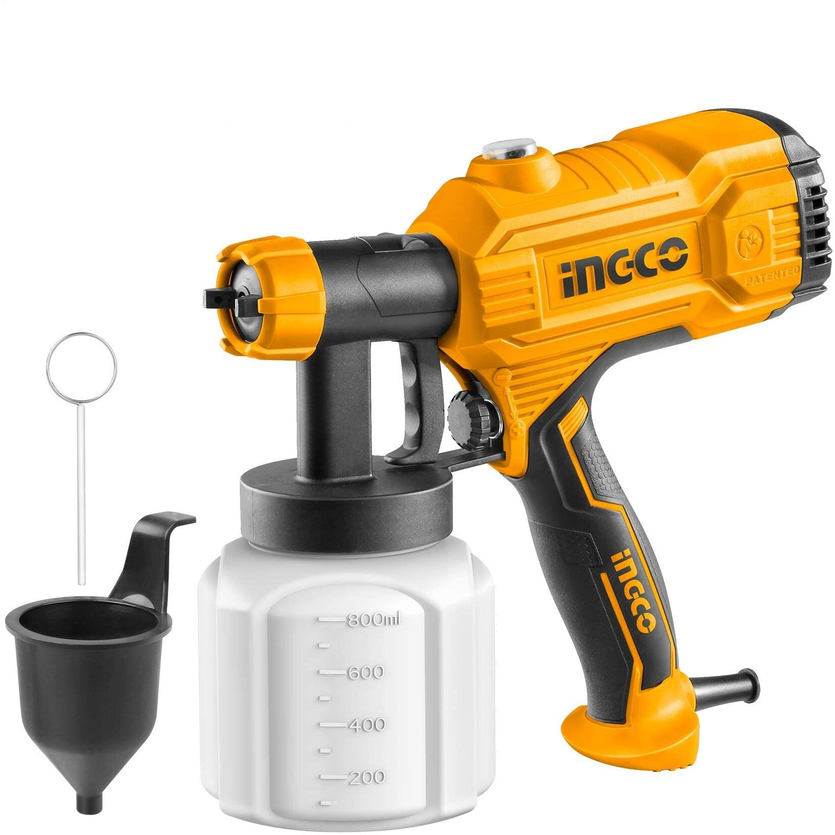 Ingco Paint Sprayer800 Ml Capacity, 450W, 1.5Mm Copper Nozzle,50Din-S, 380 Ml/Min