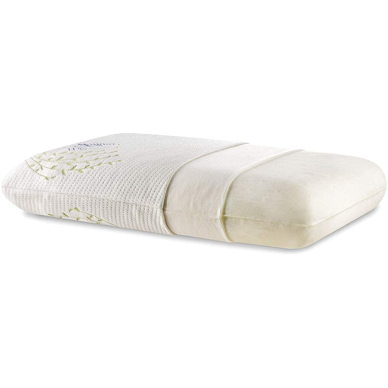 The White Willow Memory Foam Pillow For Neck & Shoulder Pain Relief-Orthopedic Cervical Pillow For Sleeping-Big Pillow-Thick Pillow For Back, Side & Stomach Sleepers-Medium Firm-Xl King Size-5&quotH-Cream
