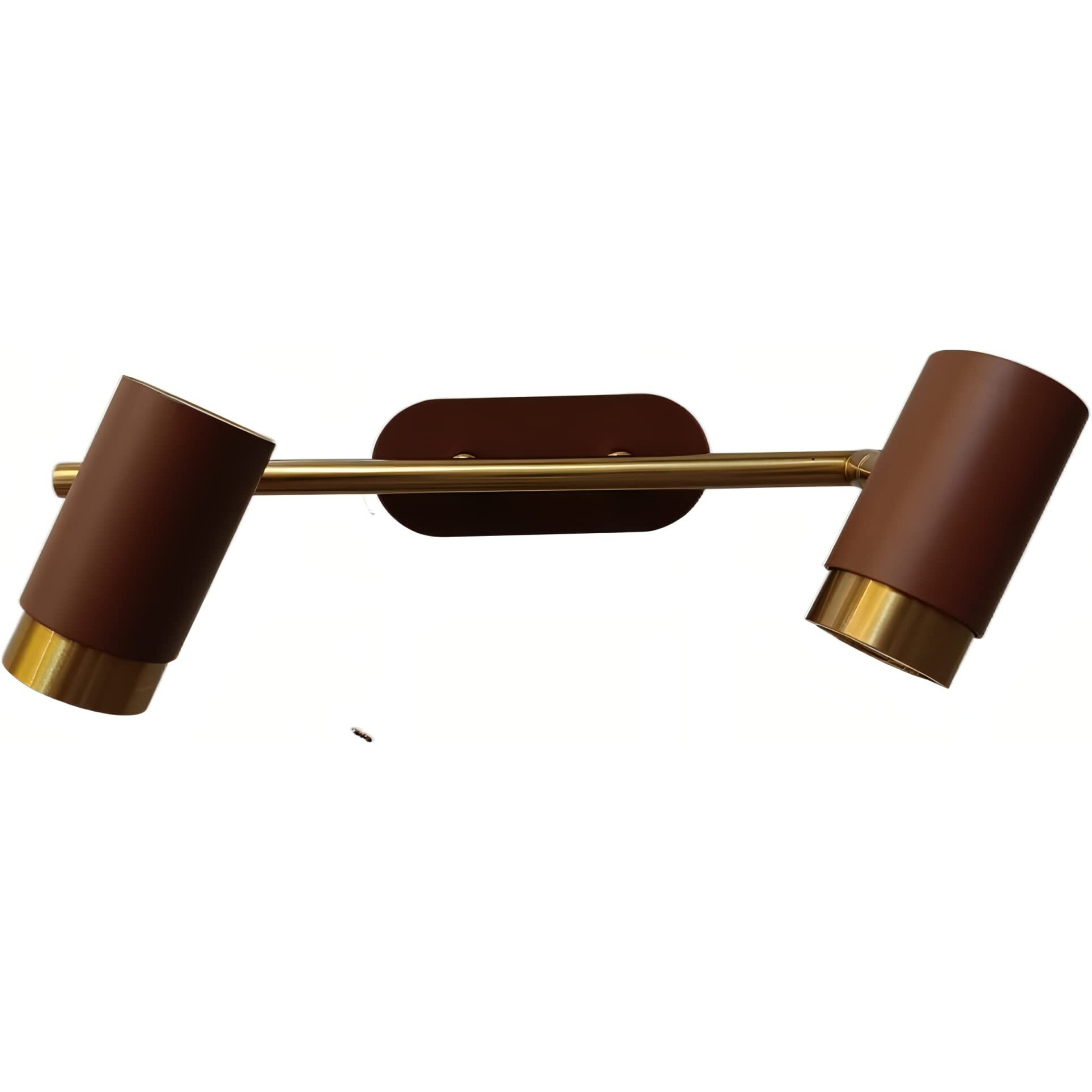 Filliska 3 In 1 Double Wall Spot/Picture/Display/Mirror Light With Adjustable Head And Colour Changing Function (Brown & Gold-587)